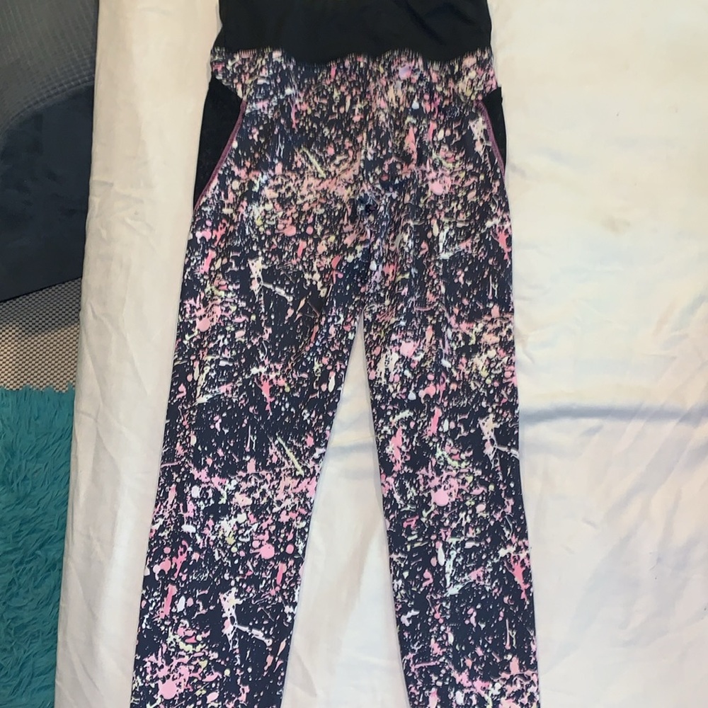 Primark colorful leggings w/side pockets small - Picture 3 of 6
